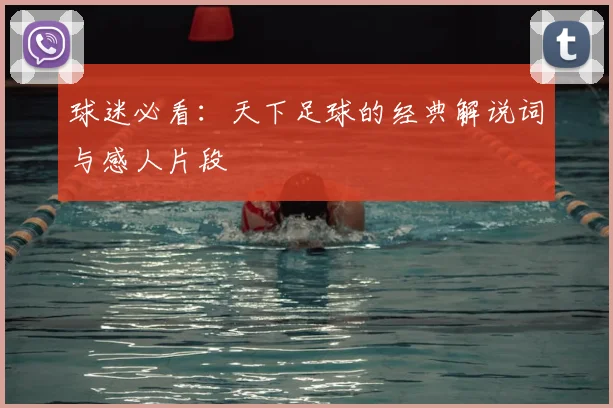 球迷必看：天下足球的经典解说词与感人片段